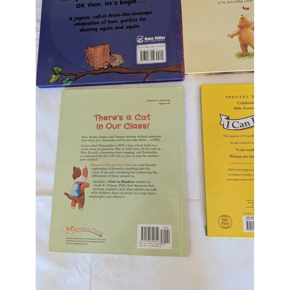 4 Kids Hardcover Book Lot | Pete the Cat,‎ Love You Hoo | Preschool Kindergarten